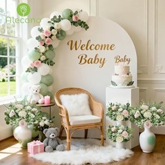 Pcs 5 Kinds Mixed Artificial Greenery Eucalyptus Stems Bulk, Babys Breath 100