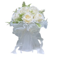 Bridal Bouquet Artificial Silk Flower Arrangement for Wedding and Formal Event