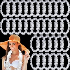 Tropical Beach Carnival Party Leis – 24 Pcs LED