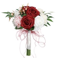 Wedding Bridal Bouquet Silk Bride Holding Flower Romantic Engagement Party