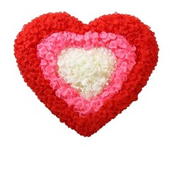 CODE FLORIST 2200 PCS Silk Rose Petals Wedding Flower Decoration 2 Inch Red