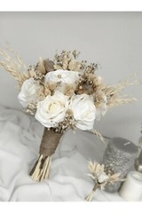 Bride Bouquet And Groom Boutonniere Bridesmaid Throwing Bouquet 2022 Marriage