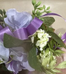 Silk Wrist Corsage In Shades Of Purples. Simply Beautiful And Perfect For Prom.