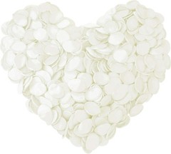 200pc Ivory White Premium Artificial Silk Rose Petals Flower Scatter Wedding
