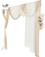 Artificial Wedding Arch Flowers Kit (Pack of 5), 2Pcss Realistic Silk Roses Flow