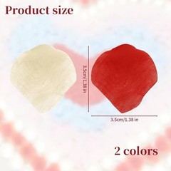 Notoke 2000PCS Artificial Silk Rose Petals Fake Rose Decoration for Romantic