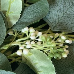 Ling’s Moment Artificial Eucalyptus Garland with Flowers 6FT, Wedding Table