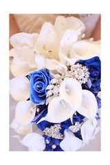 New Bridal Bouquet, Wedding Flowers, Calla Lilies, Artificial Flowers, Waterf…