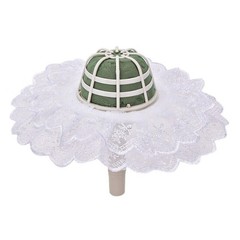 Decoration With Lace Flower Holder Foam Bouquet Wedding DIY Handle