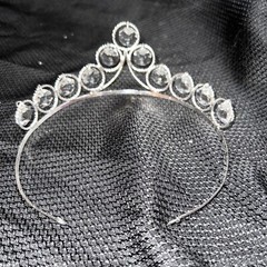 Quinceañera Bouquet Purple / Black/ Rhine Stone Hair Accessory Ramo Quinceañera