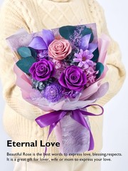 Eterfield Flowers for Delivery Prime, Mother’s Day Forever Small, Purple