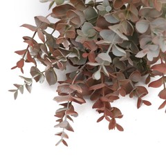 3 GREEN RED 13″ ARTIFICIAL Eucalyptus Bushes Faux GREENERY STEMS Party Supplies
