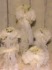 Triple Lace Wedding Bouquet Set