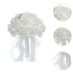 Wedding Bridal Bouquet Artificial Flowers Hand Flower for Party Anniversary