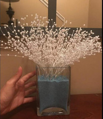 100Pcs Bridal Wedding Pearl Bouquet Party Decoration Pearl String Beaded Garland