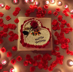1000PCS Red Artificial Fake Rose Petals Wedding Event Romantic Night Party Decor