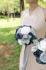 7 Inch Wedding Bouquet Artificial Flowers Bouquet Bridesmaid Bouquet Bridal B