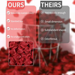 1000 Pcs Artificial Fake Rose Petals,Flower Petals for Romantic Night, Engagemen