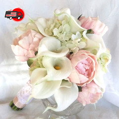 5Pcs Calla Artificial Flowers Calla Lily Fake Flower Bouquet For Wedding Bouquet