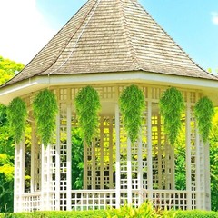 4Pcs Artificial Boston Fern Plant Fake Hanging Plastic Vine Home Outdoor Decor