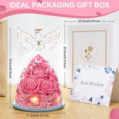 Valentines Day 3.86*5.91 inch, Sweet Pink (Rose, Baby’s Breath, Hydrangea)