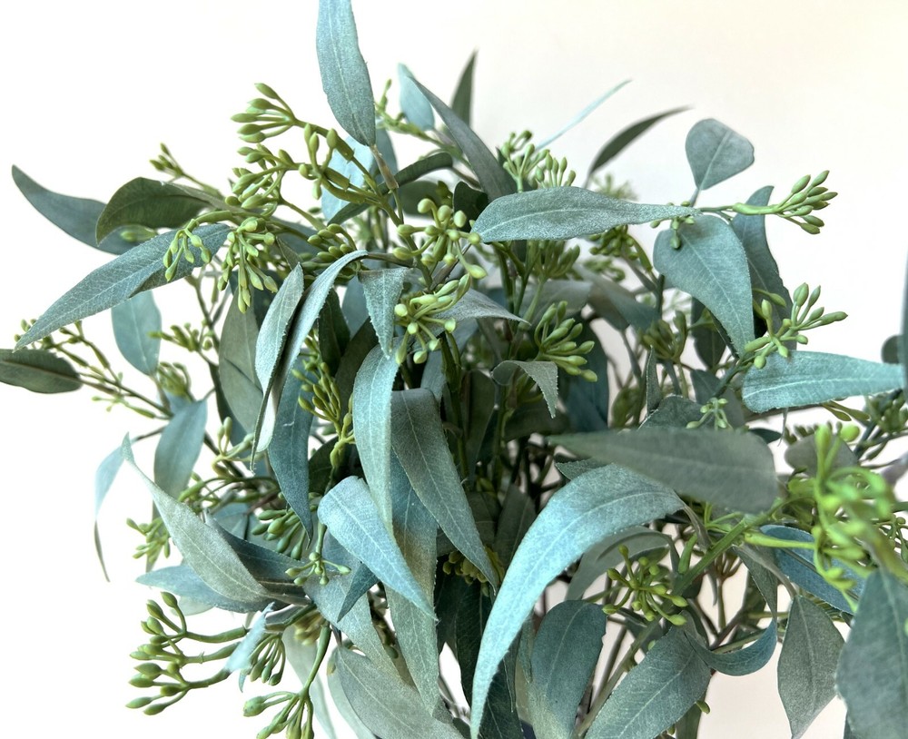 AUSTRALIAN NATIVE FLOWERS EUCALYPTUS GUM SEED STEM ARTIFICIAL GREENERY STEMS