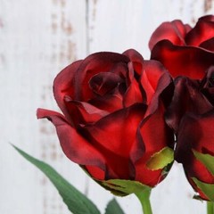 RED 24 Artificial 31″ Long Stem Silk ROSE FLOWERS Party Event Home Decorations