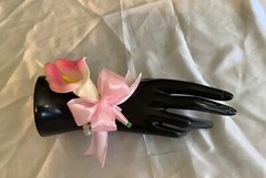 Real touch calla lily wrist corsage…custom made