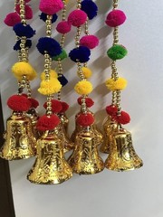 20 PC Multicolor Indian pom pom Christmas Wedding Decoration Mehndi functions