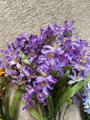 Floral Freesia Bush 21 Inch Satin Flowers Spring/Summer Florals LOT OF 6 NEW