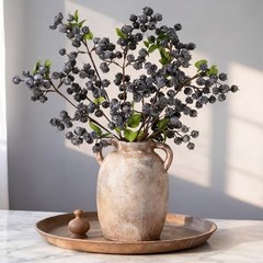 Suncalla Pcs Artificialberry Stems Faux Berries Stem Home Decor 24 Inch 3 Blue