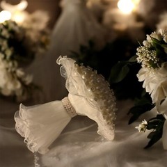 Wedding Bouquet /pearl bouquet/bridesmaids bouquet/bridal Bouquet