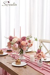 Artificial Flowers Pink Wedding Cake Flowers, Fake 1 Box A Abby Dusty Pink