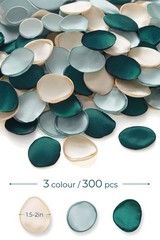 Silk Flower Petals 300Pcs, Wedding Proposal Decor, Green Rose Petals