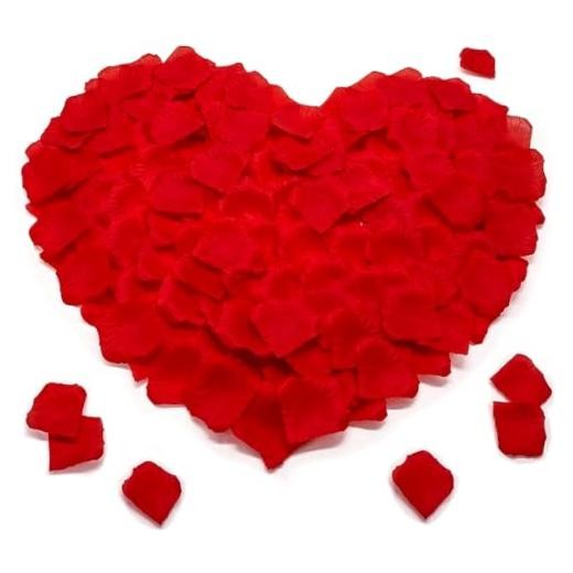 PCS Rose Petals – Fake Rose Petal, Artificial Silk Rose Petals for 1200 Red