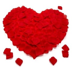 PCS Rose Petals – Fake Rose Petal, Artificial Silk Rose Petals for 1200 Red