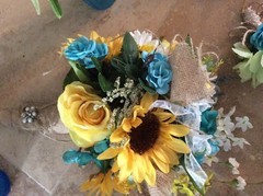 wedding Flowers Bridal Bouquet PKG u can Change colors 12 Bouquet