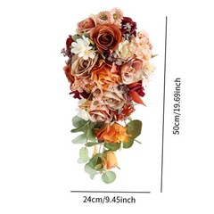 Wedding Bouquet Tossing Bouquet Boho Elegant Rustic Lifelike Decoration