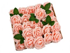 50pcs Artificial Roses Foam for Wedding Bouquets DIY Home Party Decoration