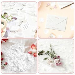 2200PCS Artificial Flower Petals Engagement Party Decorations 2000PCS White