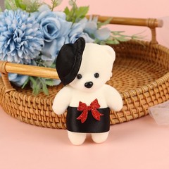 10PCs Bear Doll Love Bear Flower Bouquet Decor Dressed Stuffed Doll Foam Tool