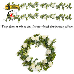 Biutee 2PCS 13Ft Depth: 12.17 ft, Width: 0.98 Height: White