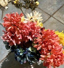 19 Artificial Fall Flowers Silk Fake Flower Wedding Party Home Decoration Wreath