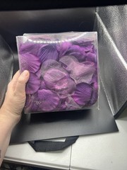 Box Of PurpleFake Rose Petals Wedding Event Romantic Night Party Decor