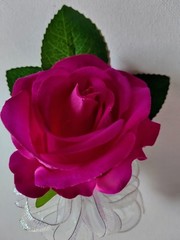 Hand Made wrist Corsage and boutonniere Set