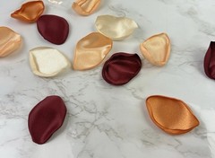 Lings Moment Satin Rose Petals In Terracotta Fall Colors Romantic Wedding Decor