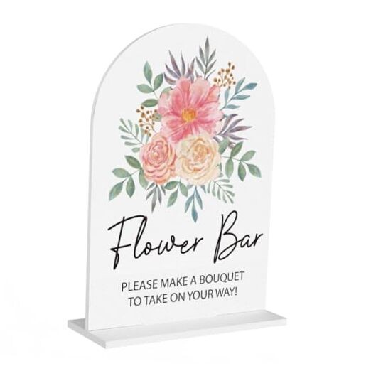 Sign, Bridal Shower Decor Wedding Bouquet Flowers Wedding Flower Bar
