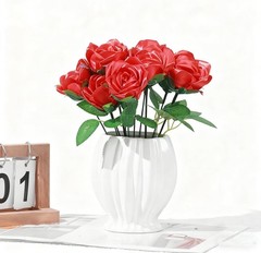 Complete DIY Floral Kit: 105 Premade Satin Ribbon Petals for Elegant Bouquets
