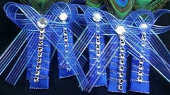 Peacock Feather , Groom Groomsmen CORSAGE Quinceañera Favors