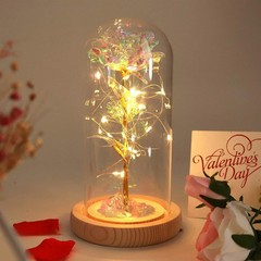Eternal Rose Flower LED Enchanted Galaxy Rose LED Light Valentine’s Gift